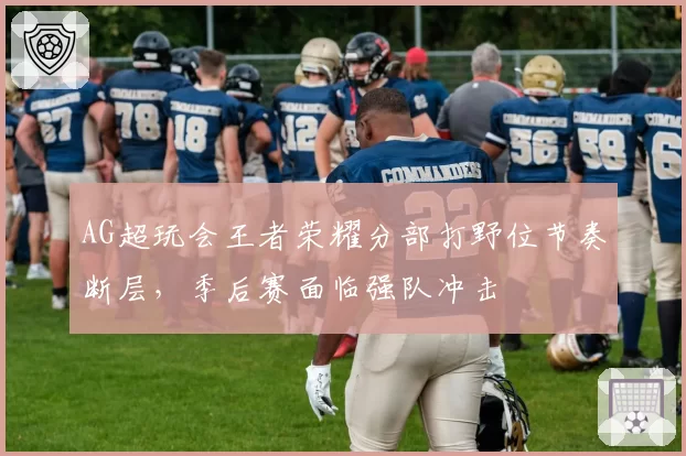 AG超玩会王者荣耀分部打野位节奏断层，季后赛面临强队冲击
